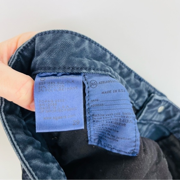 Alexa Chung For AG Bermuda High Rise Denim Shorts Size 29 - Picture 5 of 5